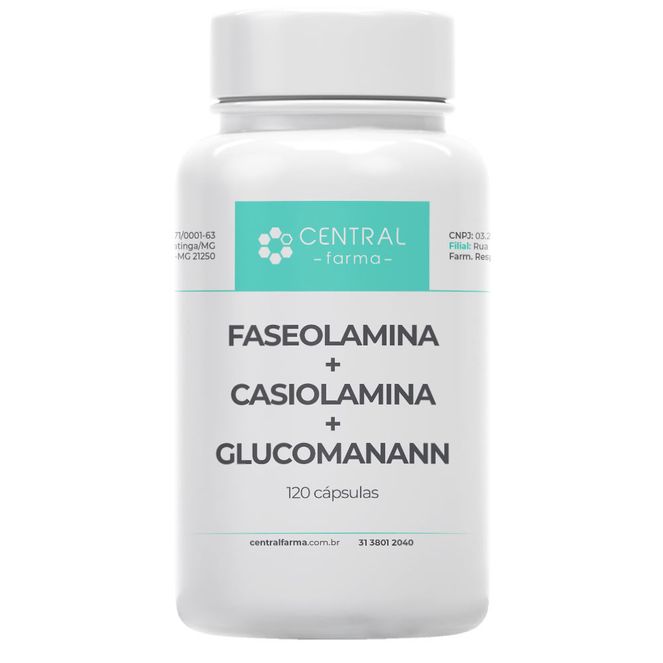 Faseolamina---Casiolamina---Glucomanann---120-Capsulas