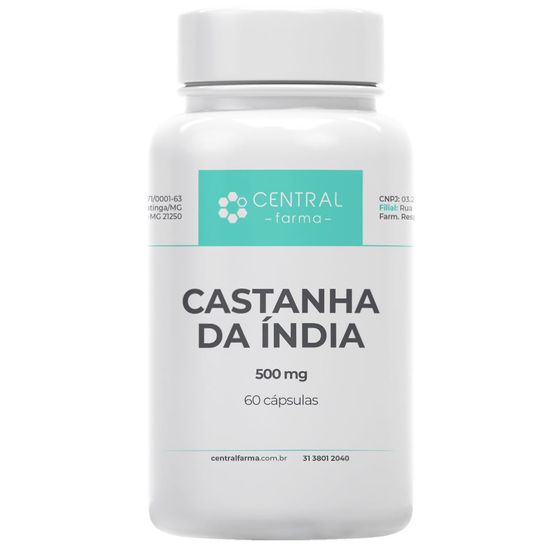 Castanha da Índia 500mg - 60 Cápsulas (60 Doses) - Recover Farma